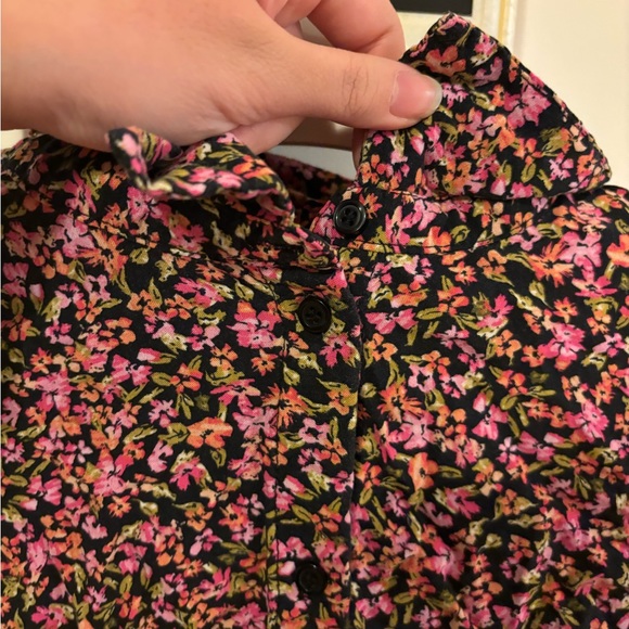 H&M floral cropped Button down shirt - Picture 6 of 6